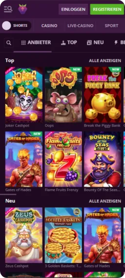 Malina Casino App Registrierung