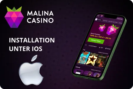 Instalacja w systemie iOS Malina Casino