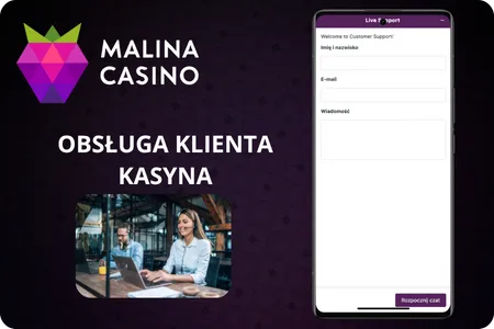 Obsługa klienta Malina Casino