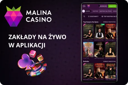 Zakłady na żywo Malina Casino