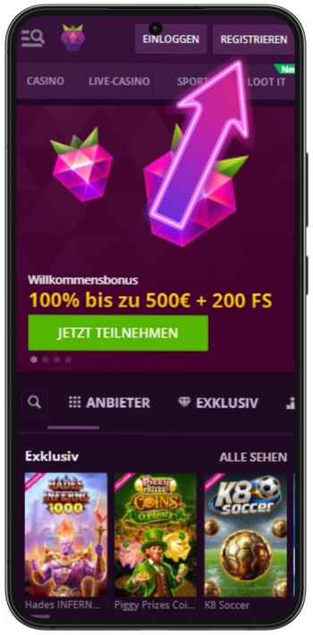 Malina Casino nutzen Sie PlayID für Express-Registrierung in 30 Sekunden