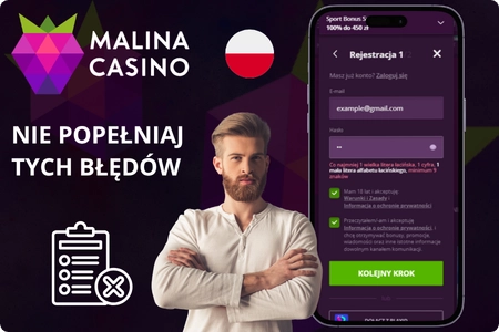 Malina Casino rejestracja krok po kroku – jak założyć konto w kasynie online