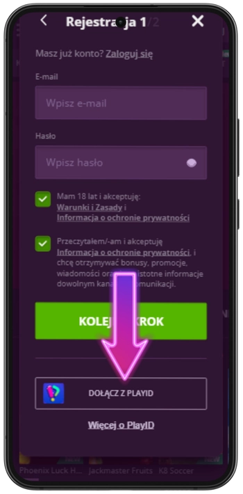 Malina Casino – szybka rejestracja przez PlayID