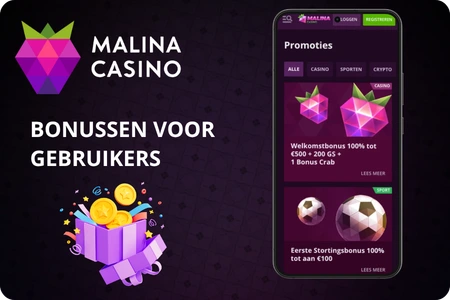 Malina Casino App bonusaanbiedingen voor Nederlandse spelers met welkomstbonus, cashback en wekelijkse freespins