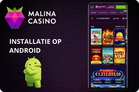 Installatie op Android Malina Casino