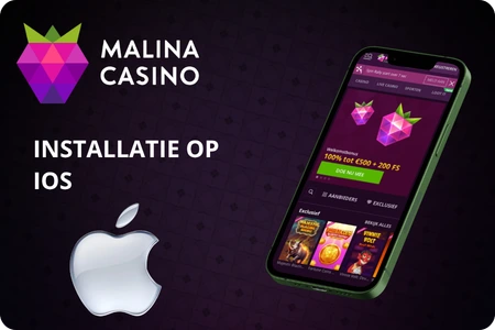 Installatie op iOS Malina Casino