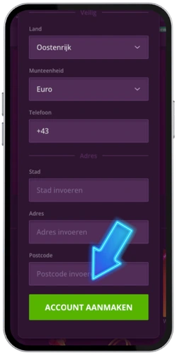 Malina Casino account aanmaken op mobiel