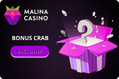 Malina Casino Bonus Crab functie voor het kiezen van bonusopties in de kassa