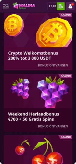 Weekend- en crypto reload-bonus