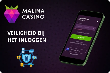 Veiligheid bij het inloggen bij de Malina Casino app